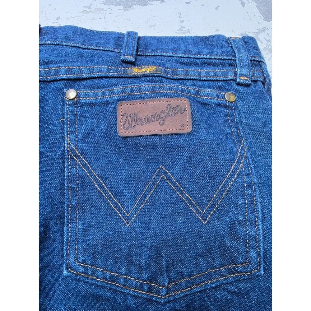 Wrangler Regular Fit 47MWZ Men's Denim Jeans 37x36 100% Cotton Western Cowboy
